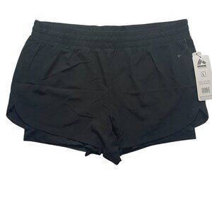 RBX. Short women's shorts with black lining size L. NWT. Made in Cambodia.